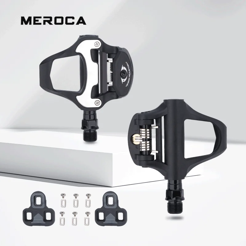 

MEROCA Bike Pedal SPD Cleat Nylon Bearing Clipless High Quality For Keo Self-locking Professional Road Bicycle Pedals