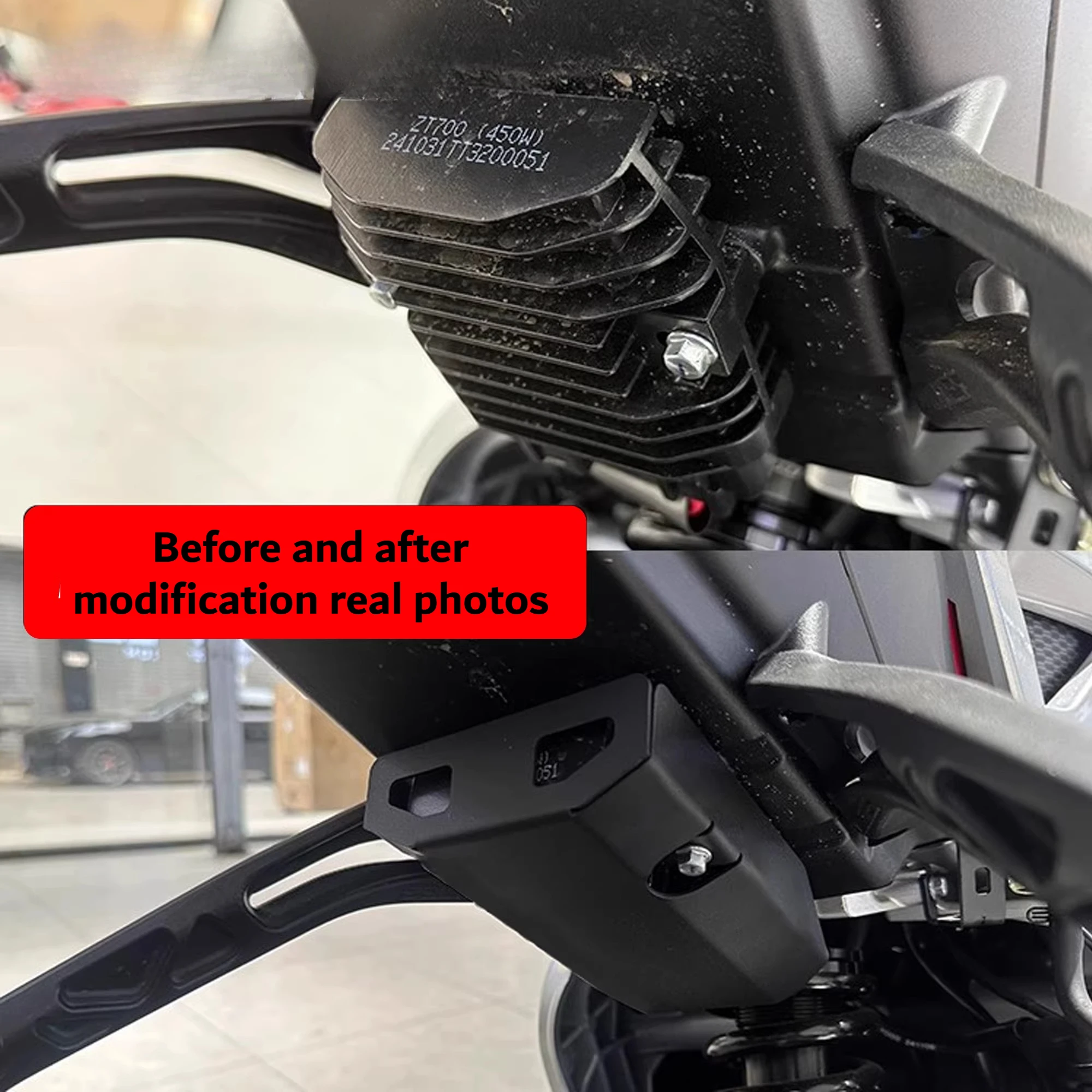 

FOR ZONTES 703 RR New Motorcycle Modified Rectifier Protective Cover Decorative Stainless Steel Protective Cover 703RR