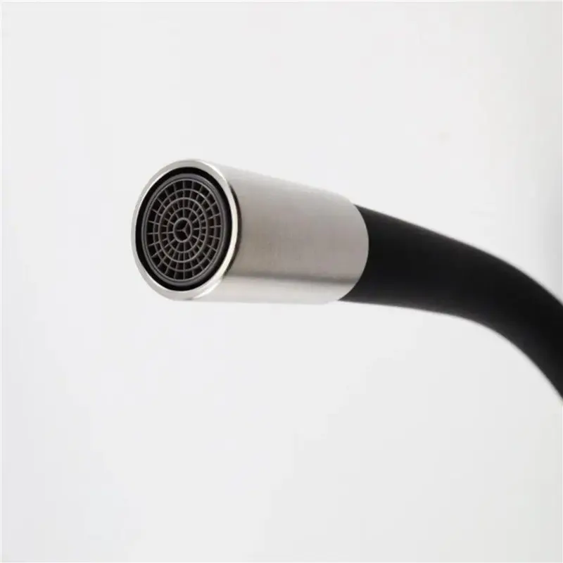 24-Hour Delivery Stainless Steel 304 Faucet Kitchen Sink Mixer Tap Dual Mode Universal Rotation-Black Design