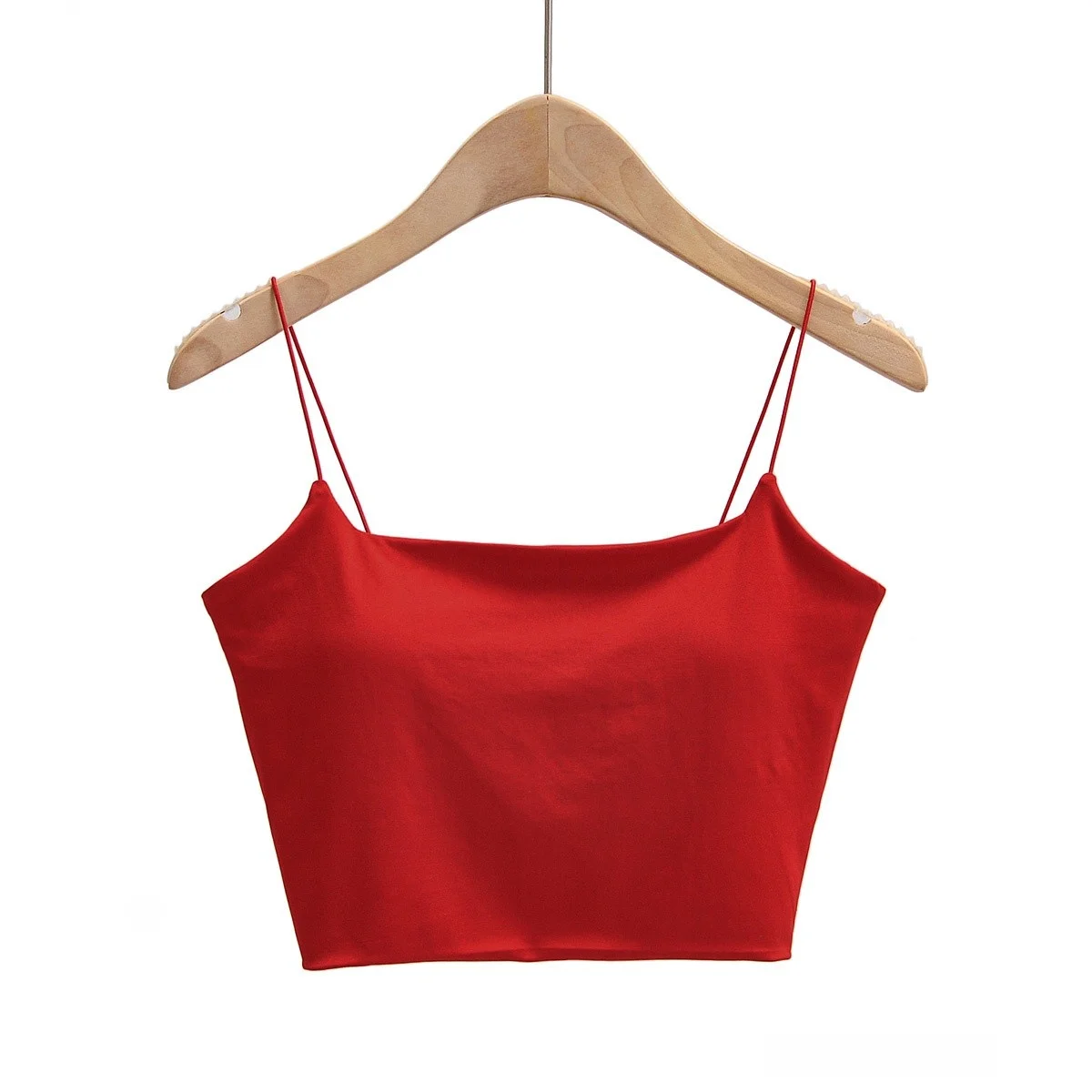 เสื้อกล้ามแบบถอดได้ รุ่น Svel Vest Small Strapl Tube Top arp Corner Vest ort Length Street Sle Summer New Arrival