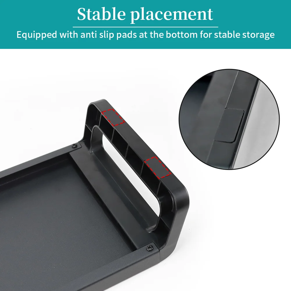 Imagem -04 - Suporte Universal Monitor Stand Riser Metal e Abs Suporte Plástico pc Computer Screen Holder Desktop Organizer