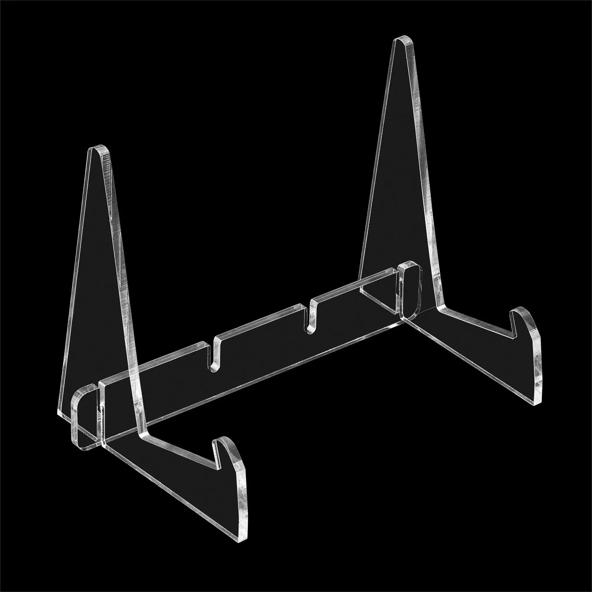 1Pcs Clear Acrylic Display Stand Holder 114mm Height Book Stand Acrylic Detachable Desktop Book Display Holder for Reading Rack