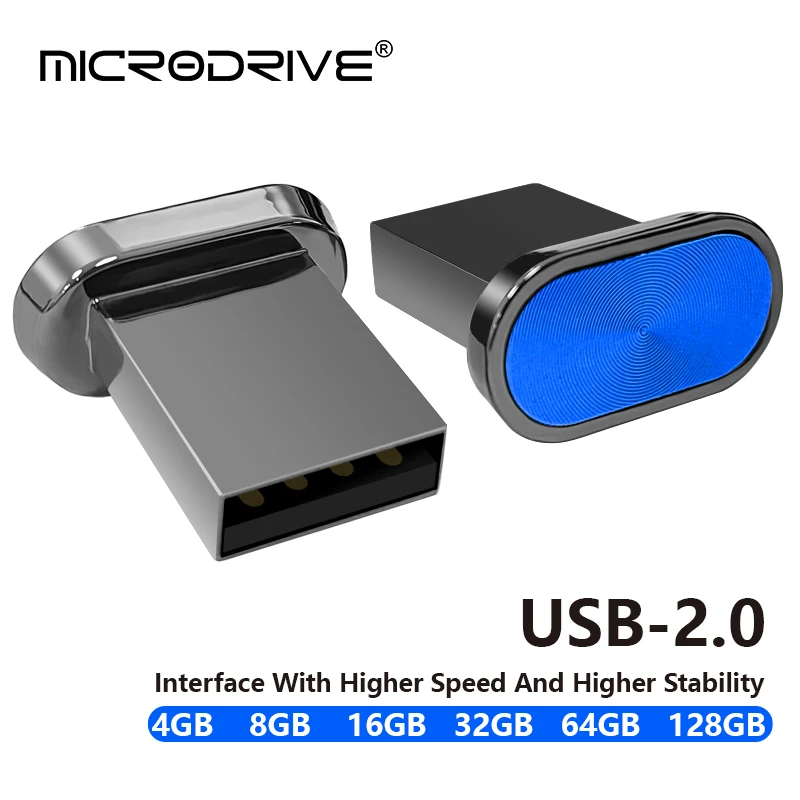 Super Mini USB Flash Drive impermeabile Pendrive 64GB 32GB 16GB 8GB 4GB capacità reale chiavetta USB Thumbdrive