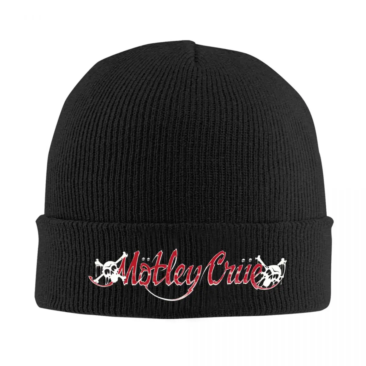 Unisex Beanie Hat Motleys Crues Metal Rock Merch Warm Skull Knitted Hat Cap Rock Band Bonnet Hats