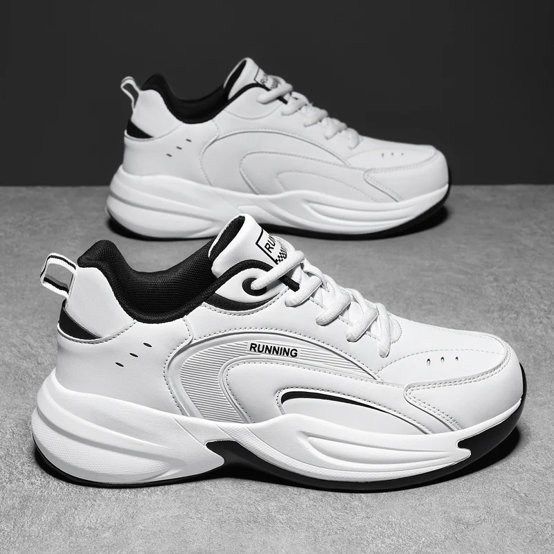 

Повседневные кроссовки, мужские противоскользящие дышащие мягкие спортивные кроссовки на шнуровке, мужская обувь на толстой подошве, прочные мужские кроссовки с сеткой