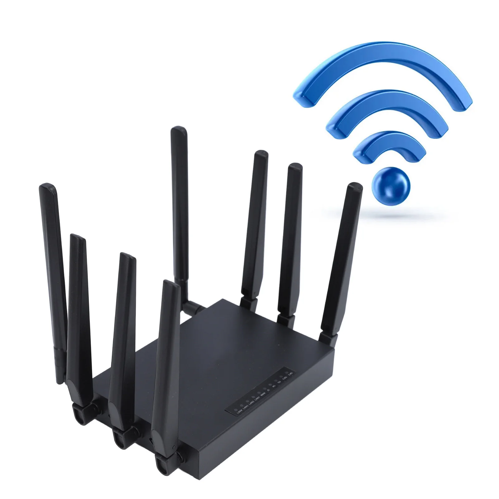 5G WiFi 6 Router Multiple Sharing 5G CPE Router 100‑240V Heat Dissipation Dual Band WiFi 1000Mbps with SIM Card Slot for