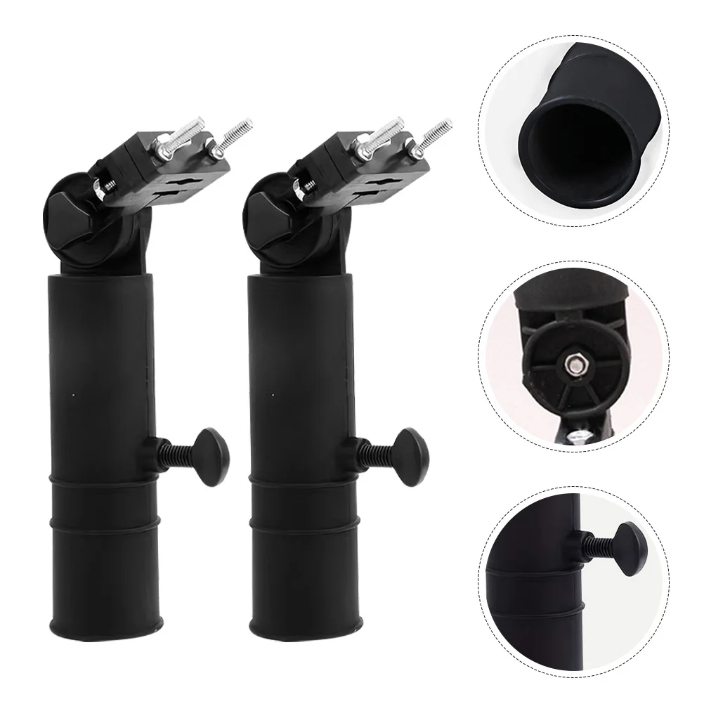 4 قطعة حامل مظلة قابل للتعديل للجولف دفع عربة الشمس المطر حماية لا أدوات التثبيت لا حاجة بناء ABS قوي #5