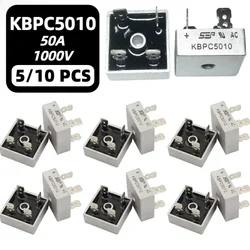 5/10PCS KBPC5010 Diode Bridge KBPC5010 50A 1000V Diode Bridges Rectifier KBPC 5010 Power Rectifier Electronic Componentes Diode