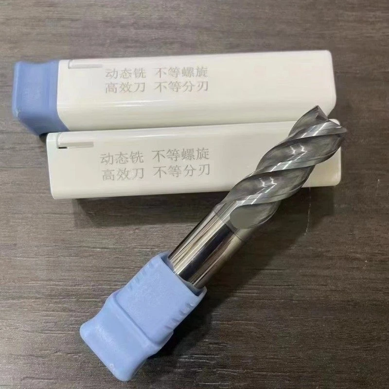 Fresa de carburo de tungsteno HRC68 de 4 filos, herramienta CNC de 1 a 20 mm para mecanizado de metal y acero, broca de router cuadrada para fresado frontal