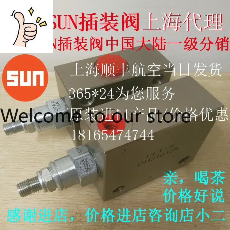 Original Sun Cartridge Valve, Pump Unloading Valve QPAA-LAN/LBN/LCN/LDN Sun Age…