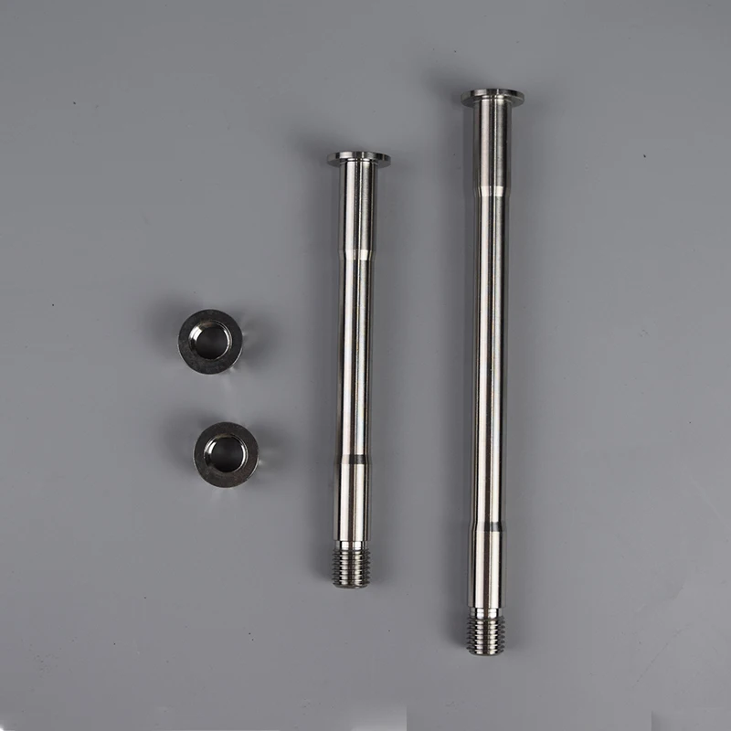 TIRIS TZ1 Titanium Bike Hollow Super Light Thru-axles Threaded For Front Rear Dropout Custom