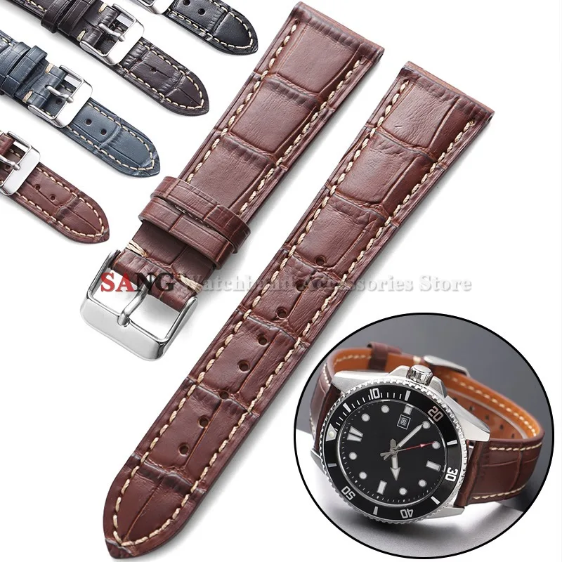 Business Ersatz-Uhrenarmband Kalbsleder Uhrenband 13mm 15mm 16mm 18mm 19/20mm 21mm 22mm Universelles Armband Uhrenarmband