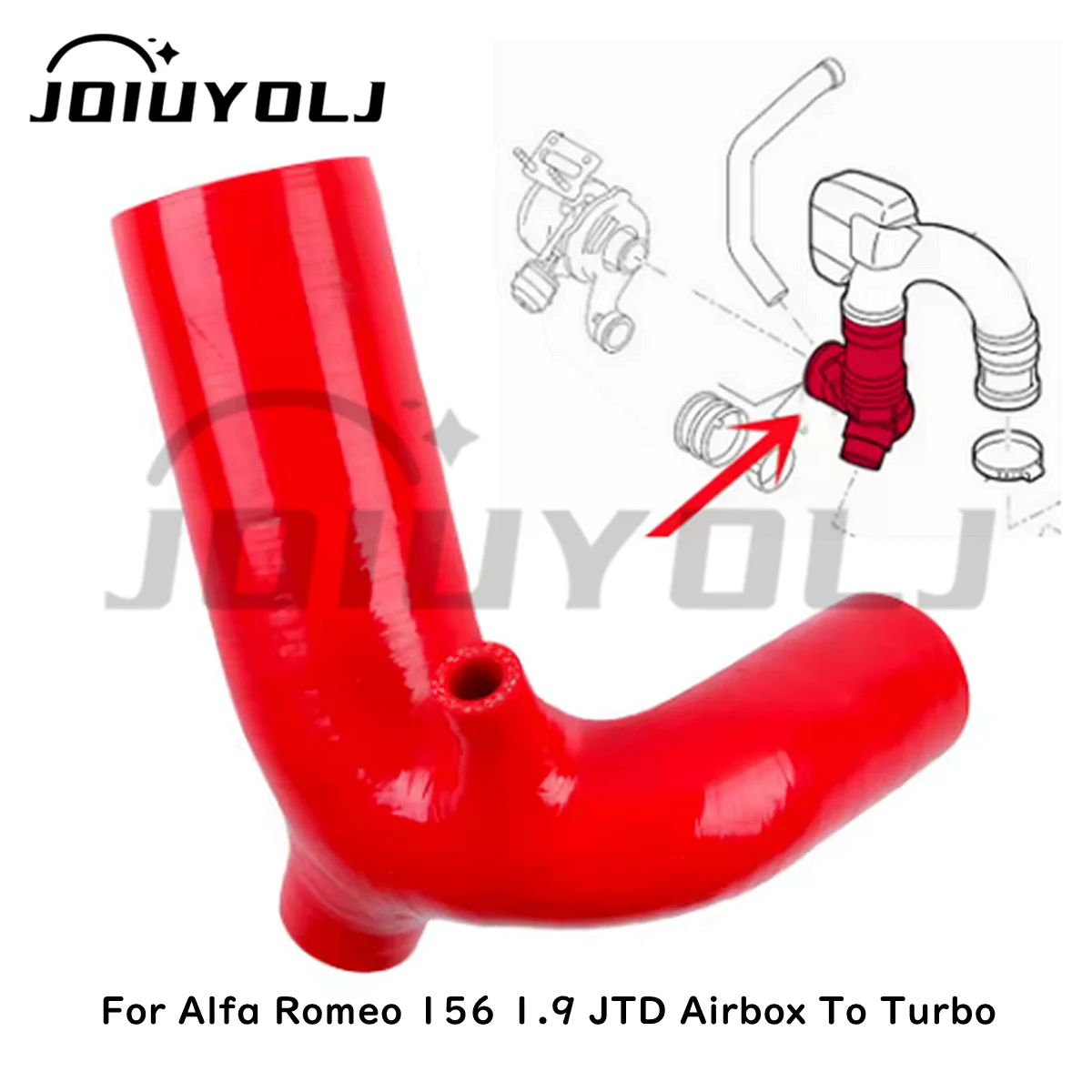 

Air Intake Silicone Hose For Alfa Romeo 156 1.9 JTD Airbox To Turbo Intake Inlet Hose Pipe Tube OEM F1003459, 55181972, 60630540