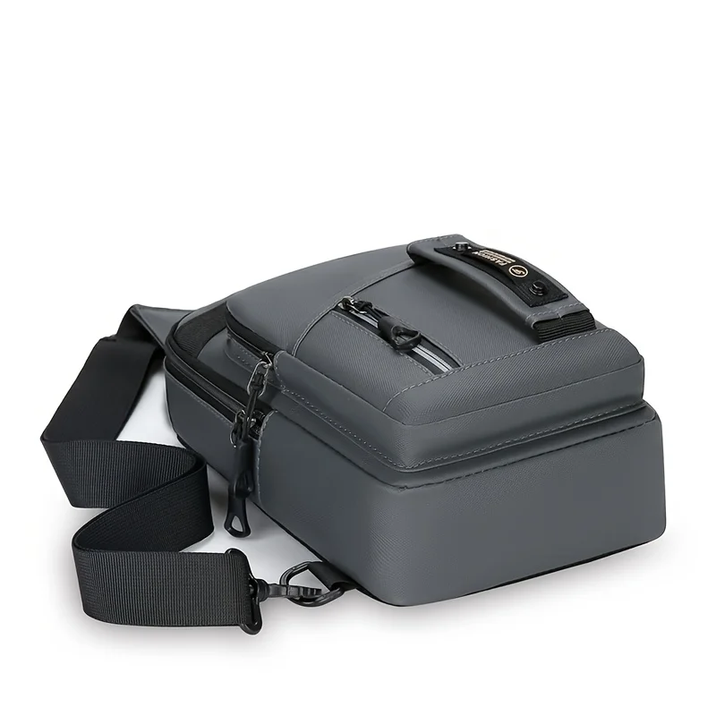 Multifunktionale Outdoor-Herren-Brusttasche, stilvolle Nylon-Umhängetasche, lässig, Sport, mehrere Fächer, Umhängetasche – Detail 6