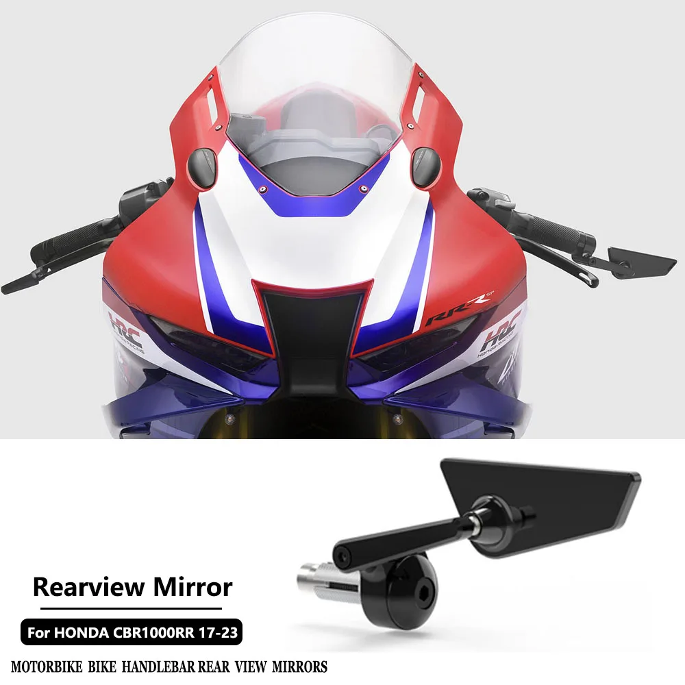 

2026 New Motorcycle Handlebar End Rearview Mirror Side Mirror 360° Adjustable For Honda CBR1000RR SP CBR1000RR-R SP 2017-2023