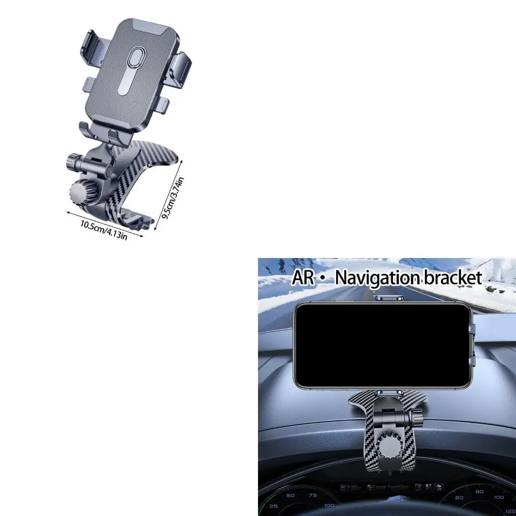 E1PF Multifunctional Car Phone Holder 360-Degrees Flexible Adjustment Universals Auto Phone Stand