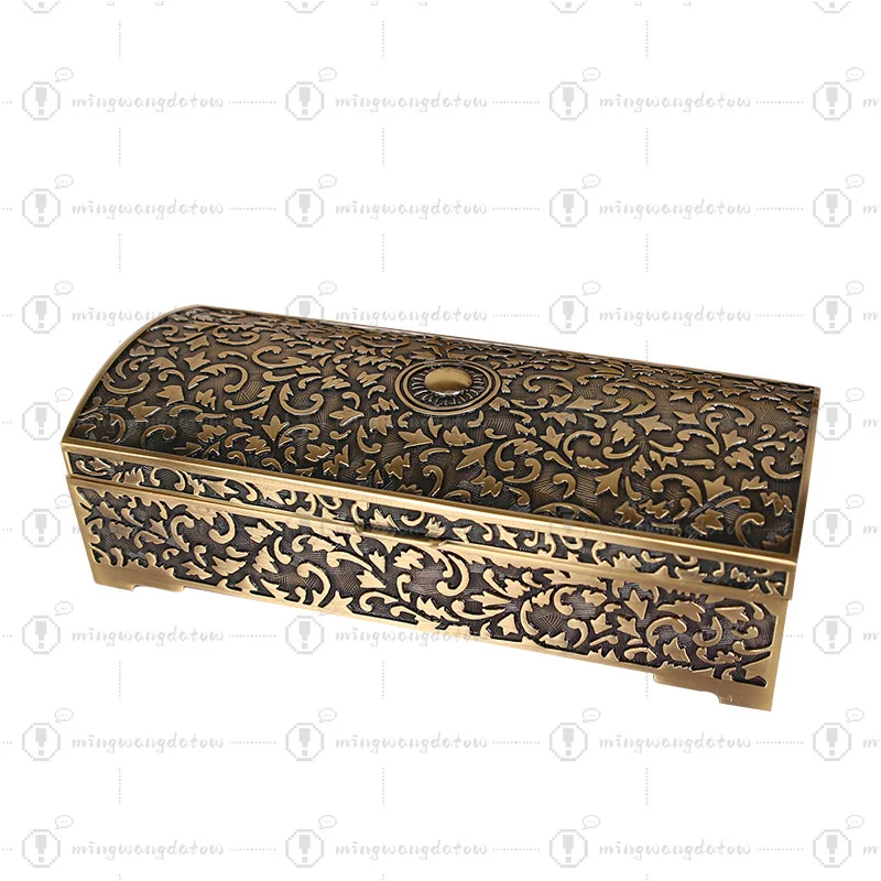 New European Starry Sky Jewelry Box, Metal with Mirror, Large Gift Box for Bracelet, Necklace & Ring