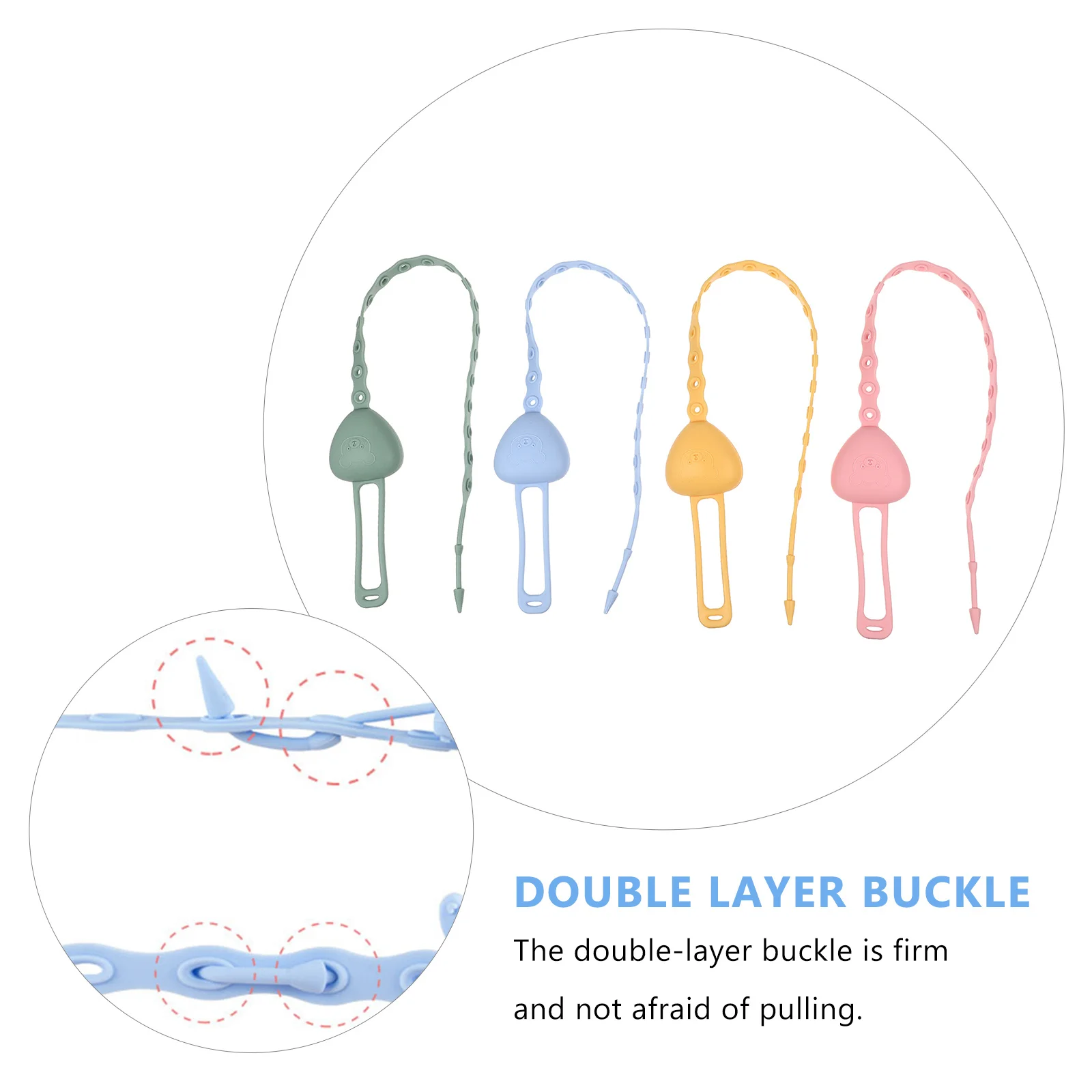 

4 шт. растягивающиеся ремешки для детской соски, безопасные, здоровые, игрушки для прорезывания зубов, ремни безопасности, силиконовые зажимы для соски