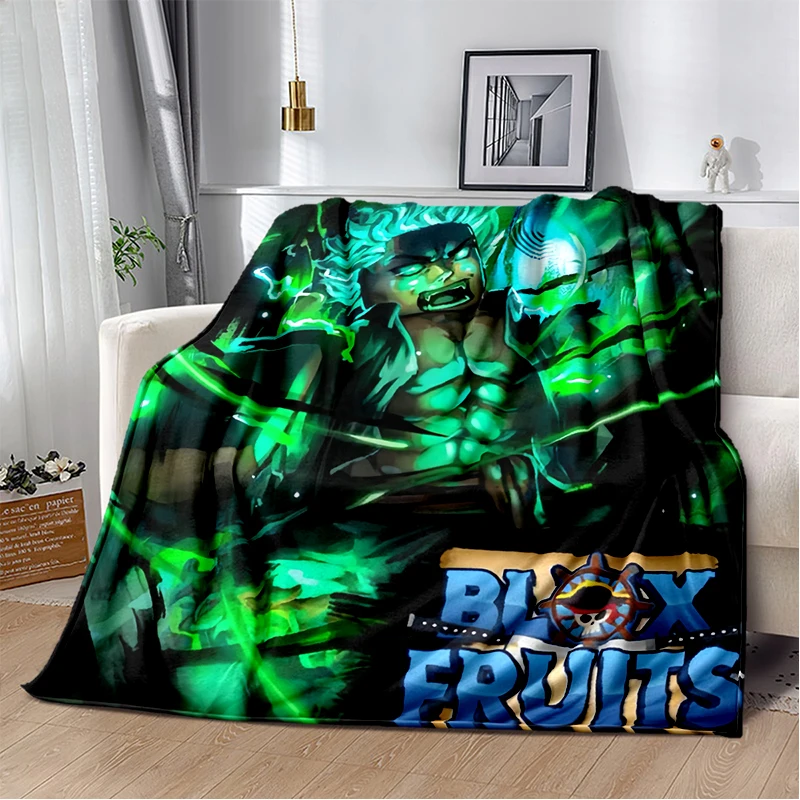 29 Style New B-Blox Fruit Cartoon Flannel Blanket,Soft Throw Blanket for Home Bedroom Bed Sofa Travel Cover Kid Gift