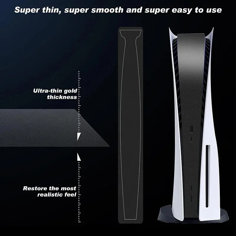 Для PlayStation 5, PS5, дисковая и цифровая версия, консоль, универсальная декоративная полоса, центральная наклейка, противоскользящая защитная наклейка