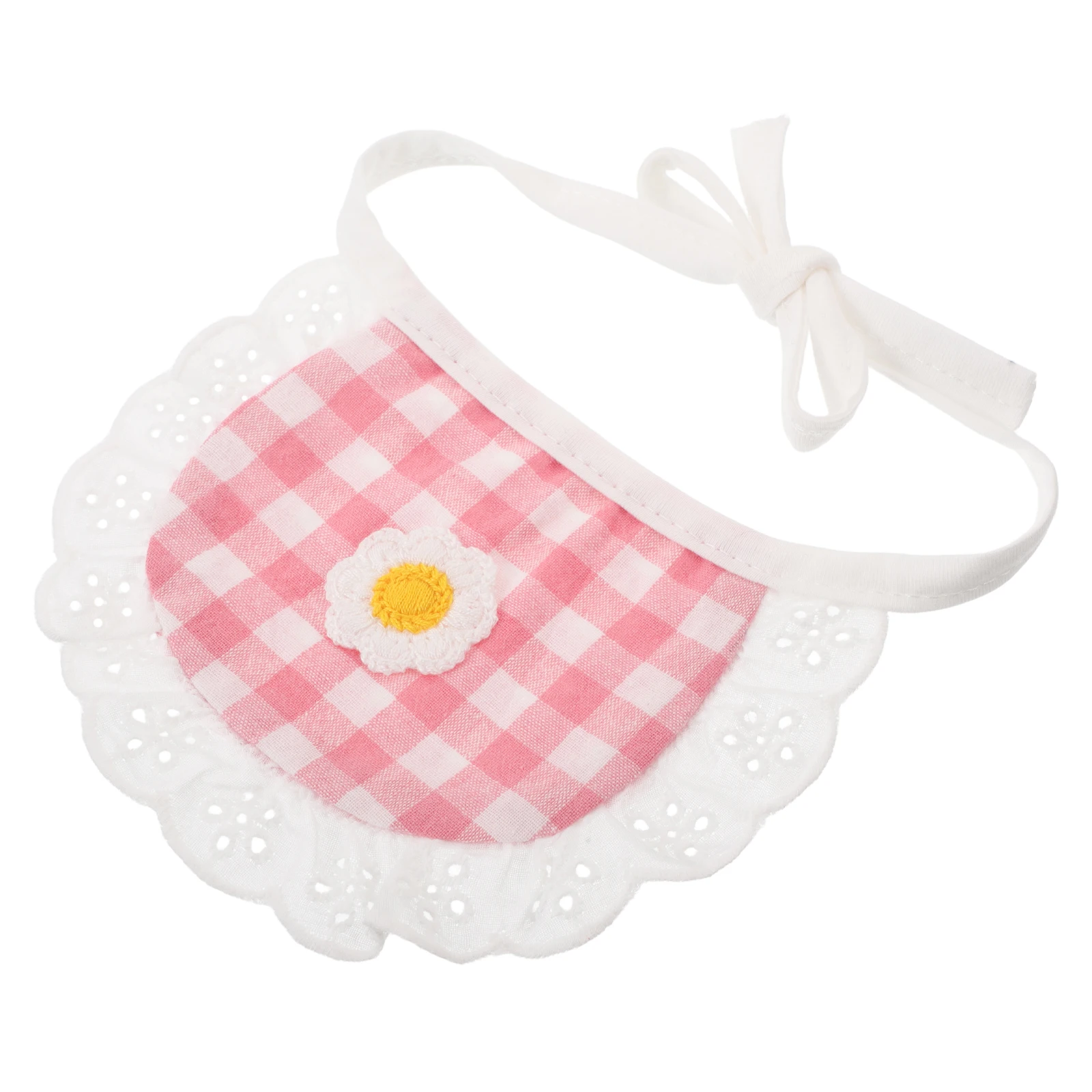 

Cute Pet Scarf Dog Bib Neckerchief Cat Drool Bandana Plaid Floral Small Pet Accessories Washable Lightweight Bibs for Poodles
