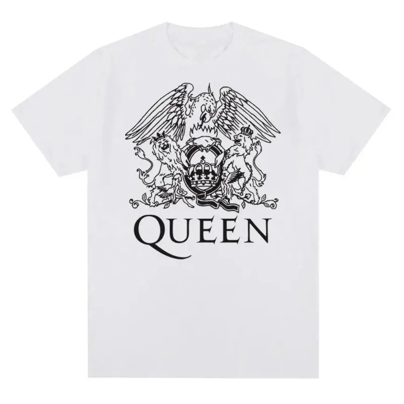 100% Cotton T-shirt Queen Rock Music Band Graphic Printed Summer T Shirt Fashion Men Women Short Sleeve Tees Streetwear Clothing