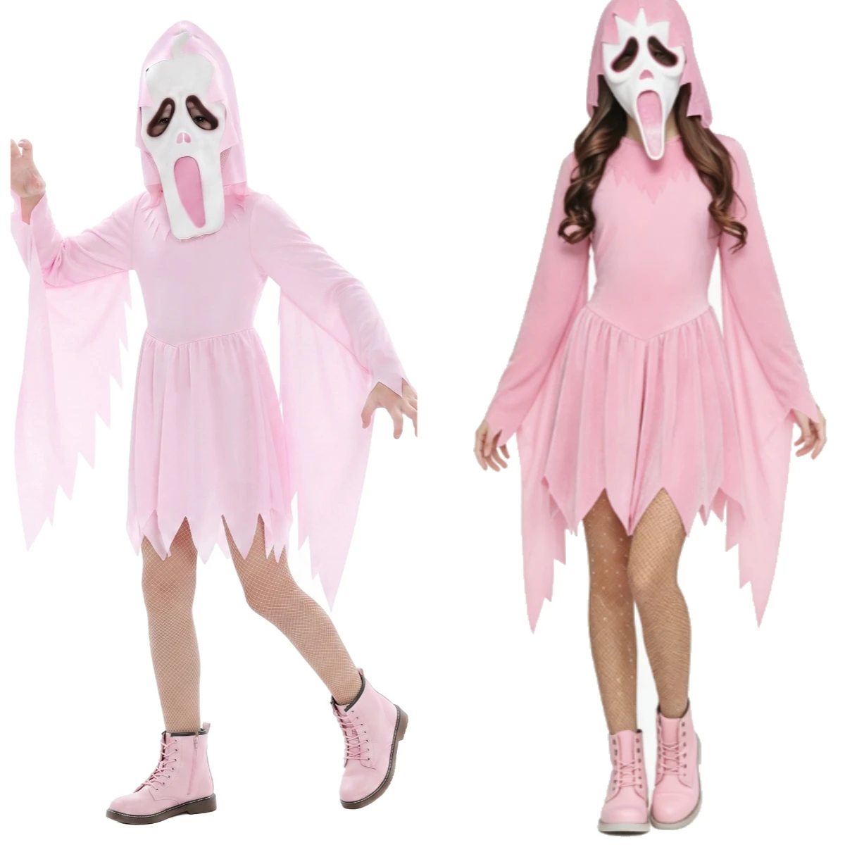 Skincare Pink - Disfraz de bruja demonio de color