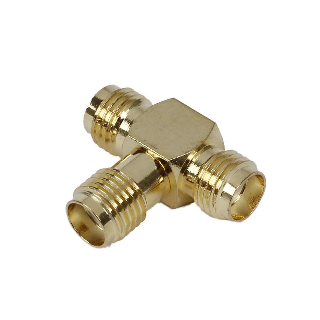 SMA hembra a dos SMA hembra Triple T RF adaptador conector divisor de 3 vías