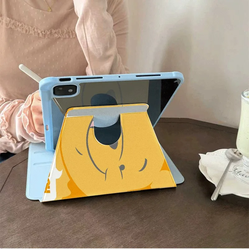 

Cartoon Cute Disney Winnie The Pooh Tablet Case For iPad Mini 6/7 8.3in iPad 5/6/Air1/2 2017/2018 9.7in 7/8/9 10.2inch Cover
