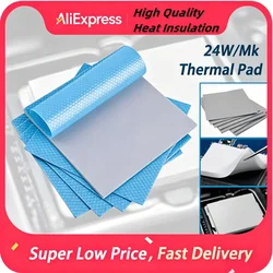 Thermal VIDA 24W/Mk Thermal Pad 80x40mm/100x100mm For GPU CPU Radiator Cooling Conductive Silicone High Quality Heat Insulation