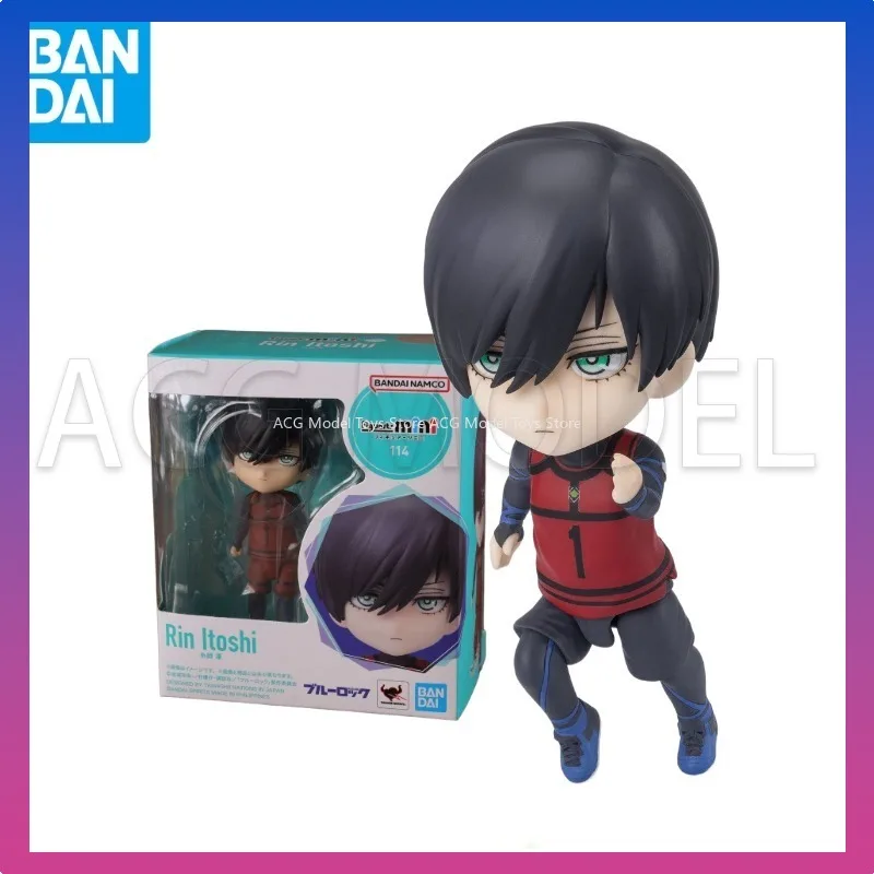

В наличии оригинальная Bandai Figuarts Mini BLUE LOCK Rin Itoshi, экшн-фигурка, коллекция игрушек, модель, подарок