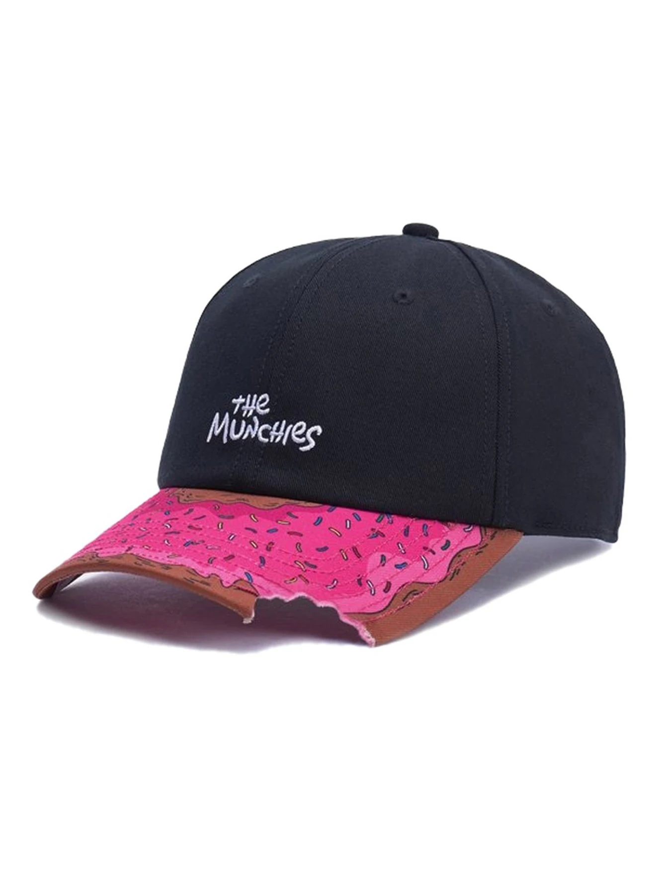 

Findpro Brand Munchies Gebogen Cap Roze Meisjes Jongen Hip Hop Baseball Cap Voor Mannen Vrouwen Volwassen Outdoor Casual Zon Sna