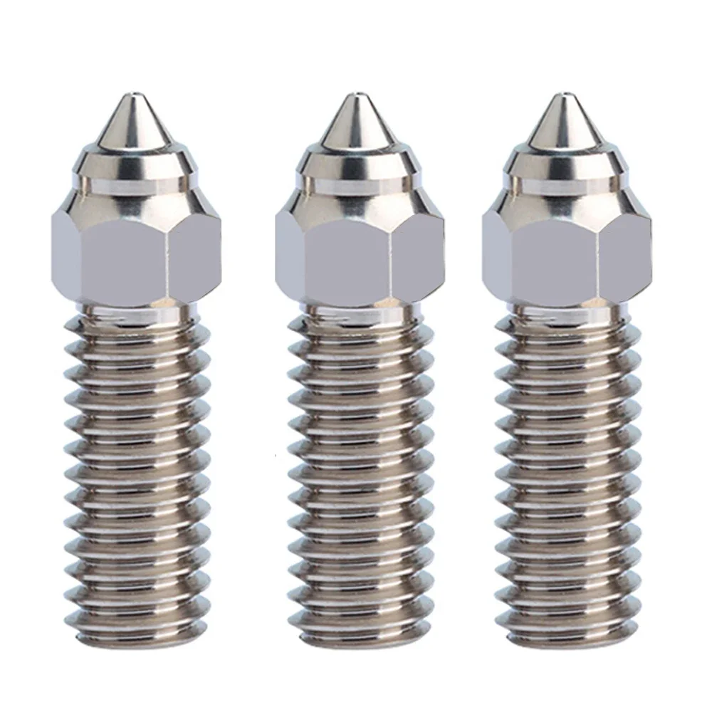 Nozzle voor Creality K1 K1 Max Ender 3 V3 KE CR-M4 Bimetaal Geplateerd Koper Hardstaal Messing voor Vyper Kobra Sovol SV06 plus/SV07