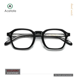 Japanese style Classic Retro frame TVR531 Acetate  Handmade for Men and Women Optical eyeglasses