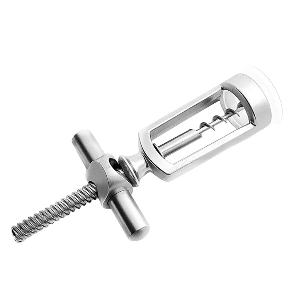 

Zinc Alloy Opener Bottle Lid Remover Screw Corkscrew Manual Red Easy Use Comfort H Outdoor Vacation Gift