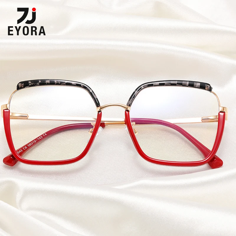 

EYORA Oversize Frame Prescription Reading Glasses Women Myopia Eyewear Hyperopia Anti Blue Ray Progressive Photochromic Glasses