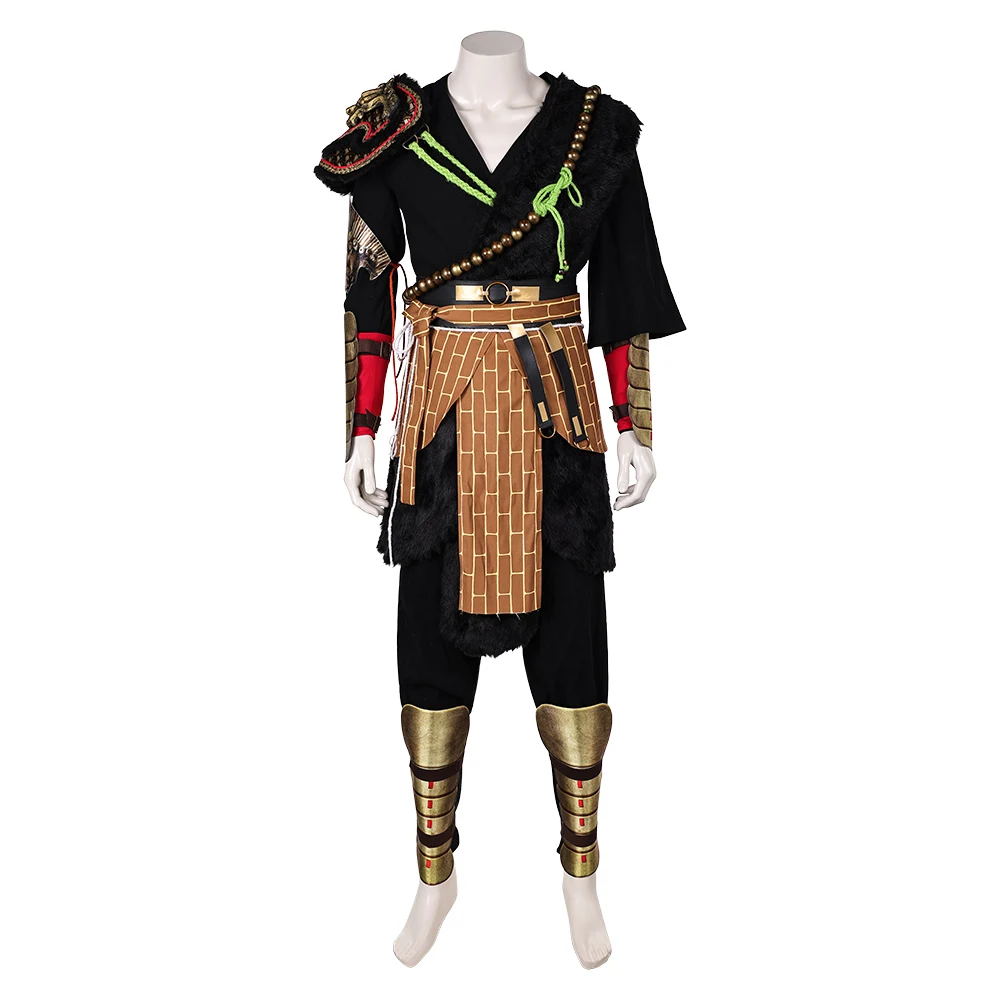 Myth Disguise Wukong Cosplay Costume Adult Men Top Pants Belt Outfits Halloween Carnival Party Suit