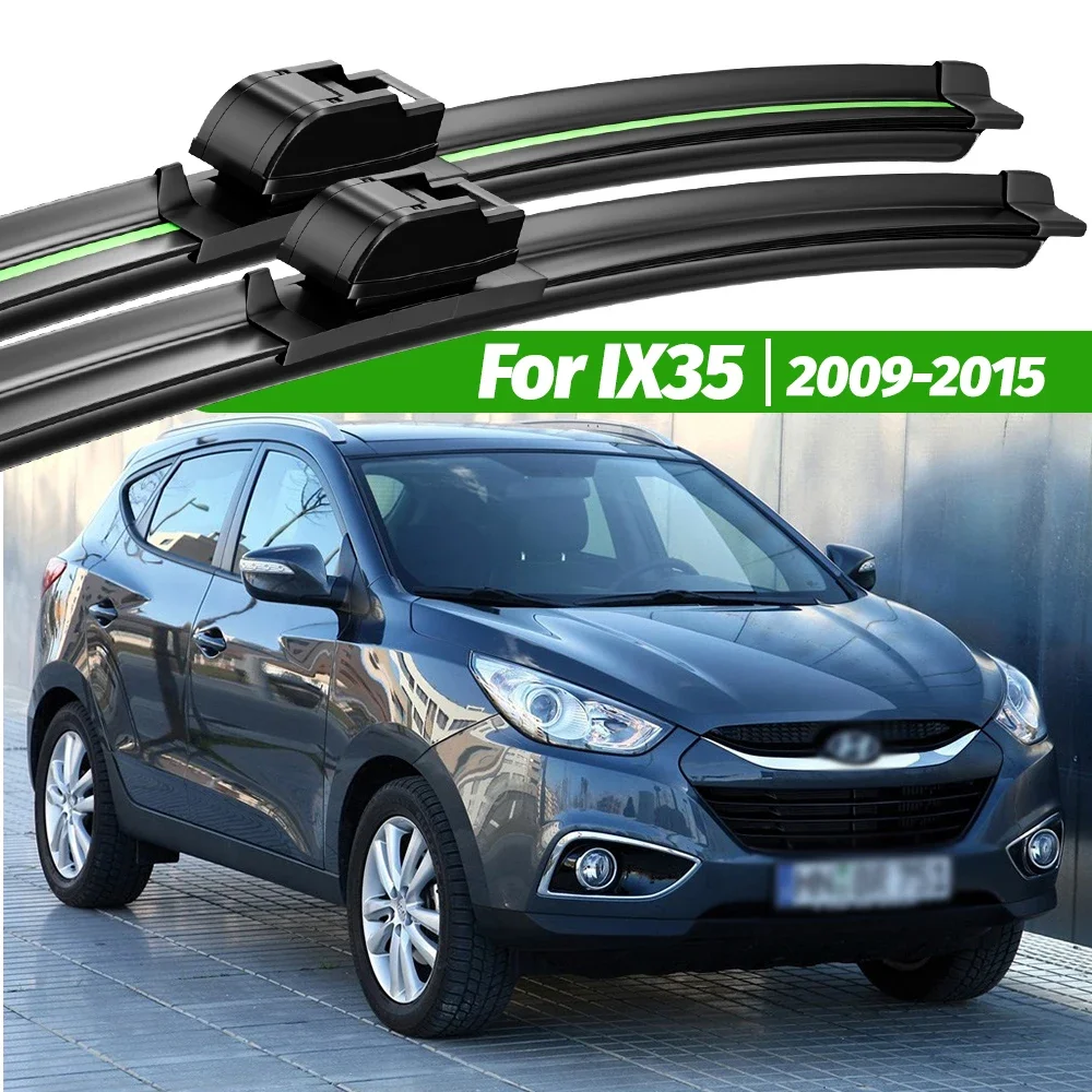 Escobillas de limpiaparabrisas delanteras para Hyundai IX35, accesorios de ventana, 2009, 2015, 2010, 2011, 2012, 2013, 2 piezas