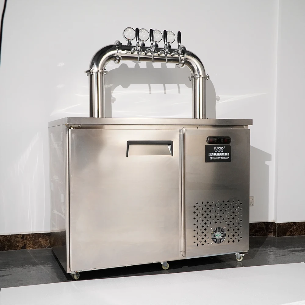 Distributeur de bière à refroidissement par air en acier inoxydable, refroidisseur de bière à pression, fût de bière Kegerator, équipement de refroidissement de bière