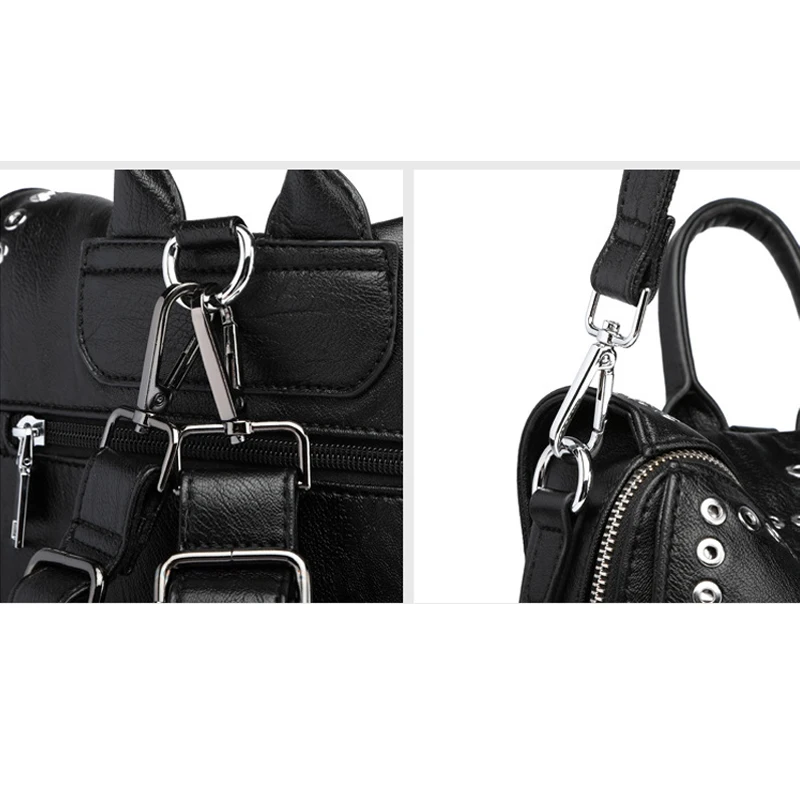 SHELKSBAG حقيبة ظهر جلدية حقيقية متعددة الوظائف للنساء 2025 نمط جديد عادية حقيبة ظهر للسفر حقيبة مدرسية أنيقة #6