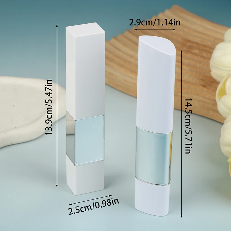 Barra de base 2 en 1, tubo de ungüento vacío, ilumina el corrector, contenedor de llenado repetible, herramienta de maquillaje de viaje para cosméticos