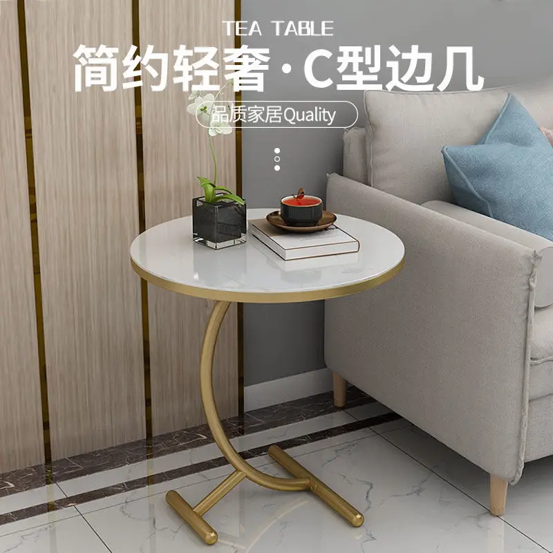 

Sofa Side Small Round Table Coffee Table Living Room Small Apartment Wrought Iron Sideboard Balcony Round Side Tables Furniture