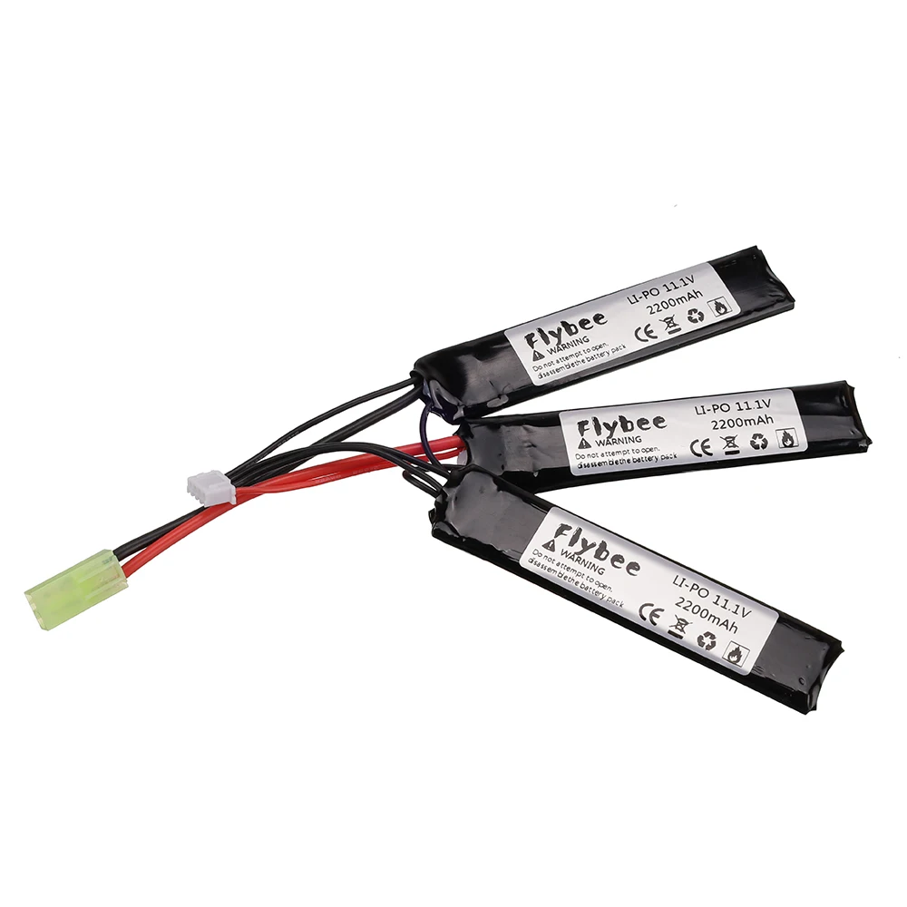 3S Water Gun Lipo Battery 11.1V 2200mAh 35C battery for AKKU Mini Airsoft BB Air Pistol Electric Toys RC Parts #103mm