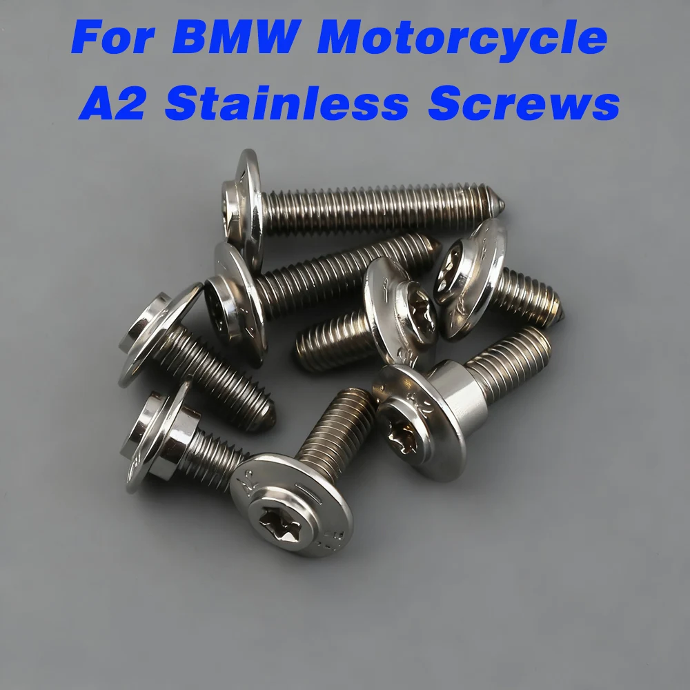 Image of Für R1200GS R1250GS LC ADV R1200RT R1250RT S1000XR/RR/R F750GS F850GS F900GS F900R F900XR Universelle Edelstahlschrauben