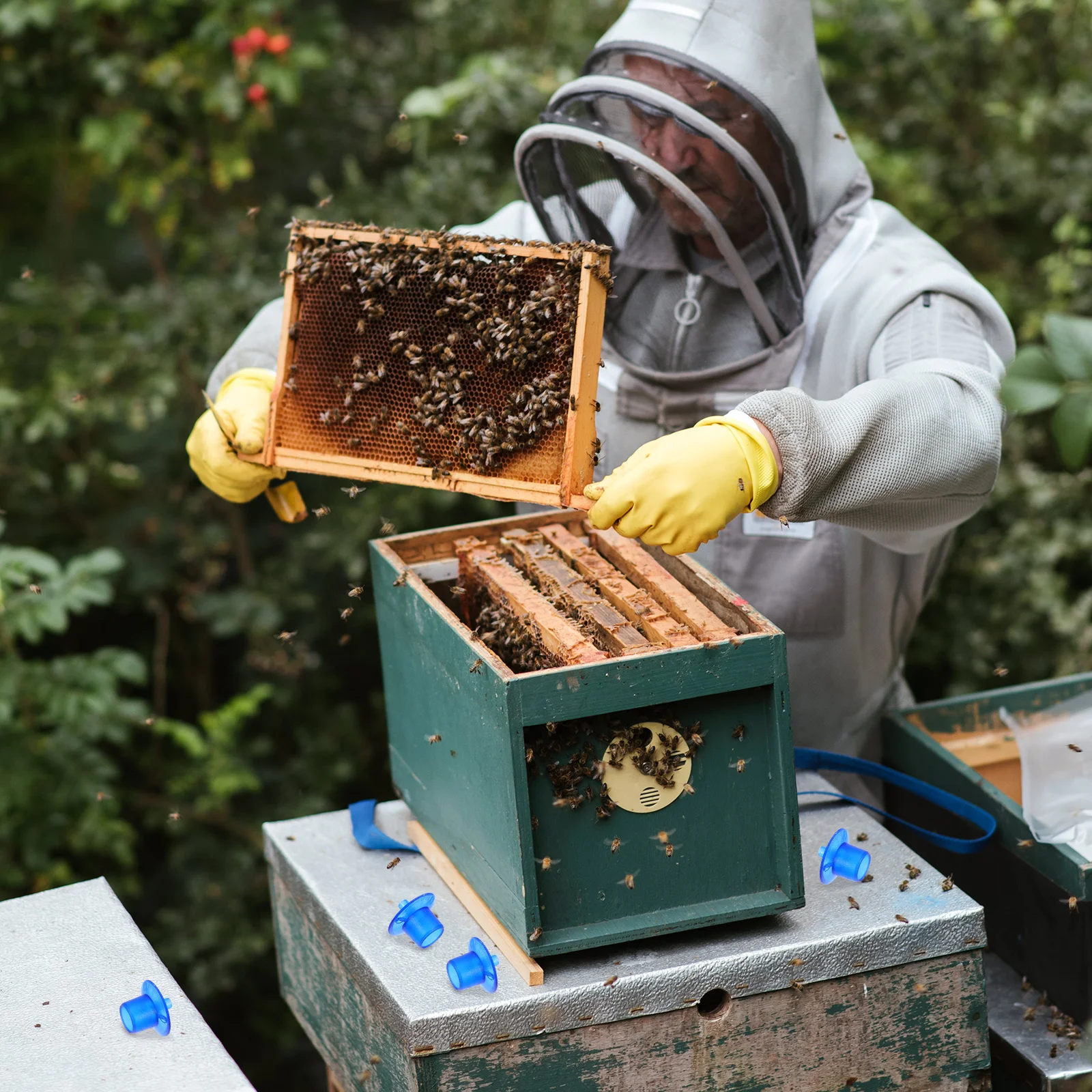 

100Pcs Bee Breeding Cups Queen Rearing Plastic Durable Not Easy to Break Safe Beekeeping Equipment Tools Bee Breeding Cups