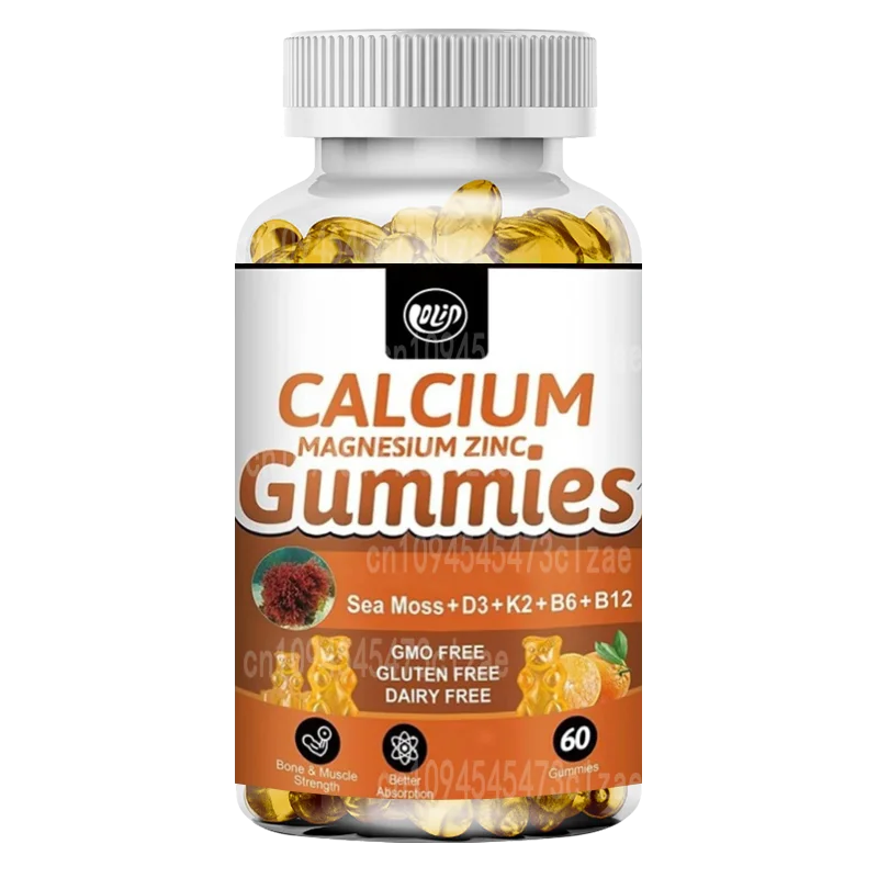 

Мягкие конфеты кальция 1200 мг с витамином D3K2, B12, и B6 Добавка кальция и магния