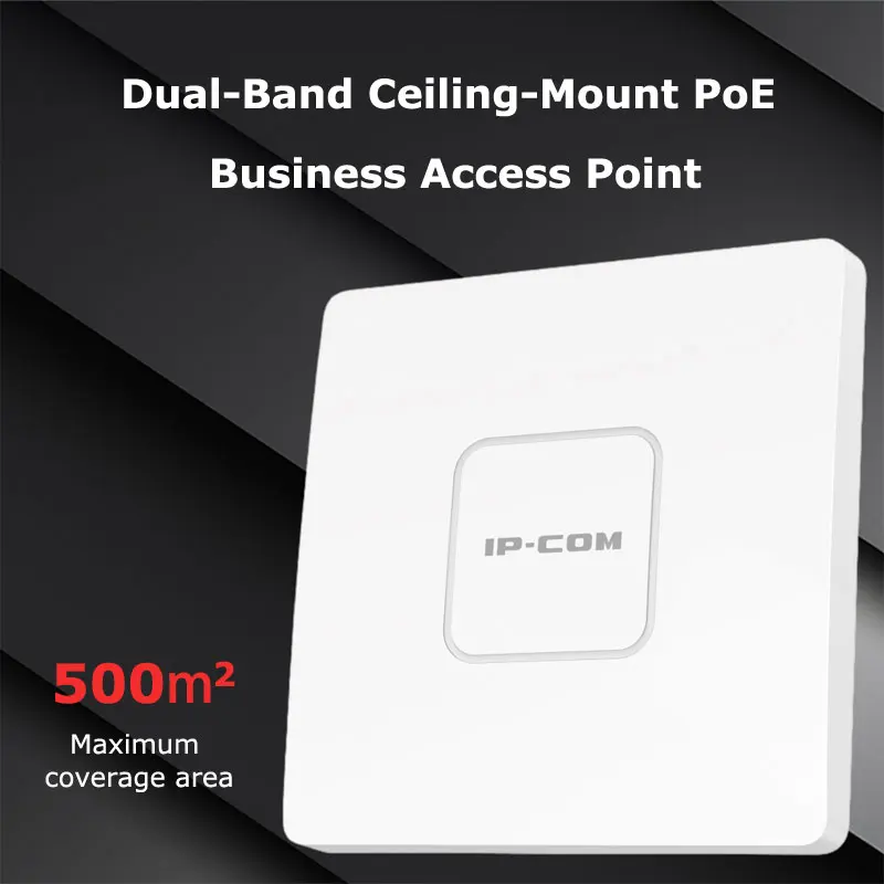 Gigabit Wireless Access Point AC1200 Dual Band Ceiling Mount Wifi Coverage 500 Sq.m PoE Powered Seamless Roaming Wave 2 MU-MIMO