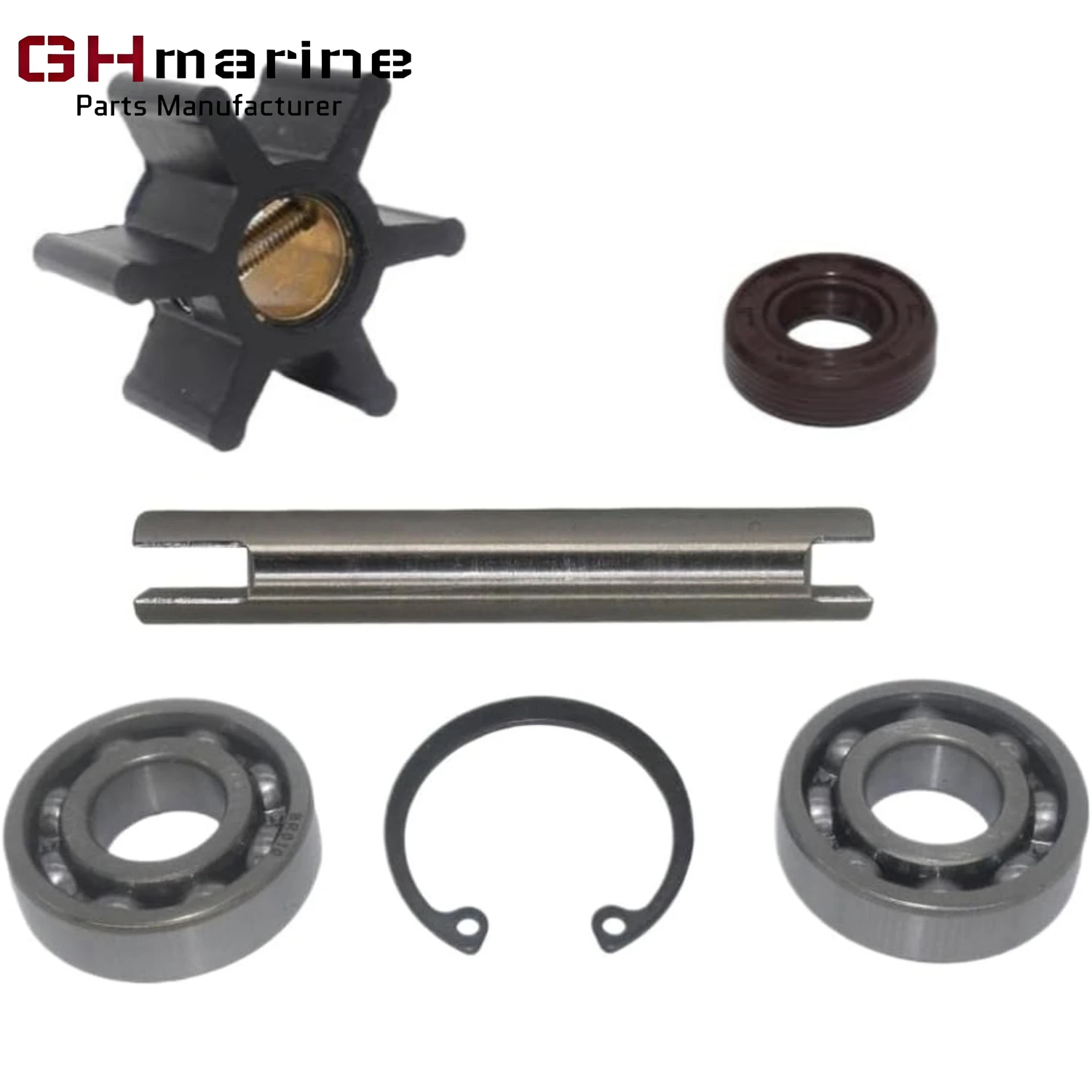 

Water Pump Shaft Kit Fit For Volvo Penta MD5A MD5B MD5C MD6B MD7A MD7B MD11C MD11D Models Part Numbers 21951422 875584