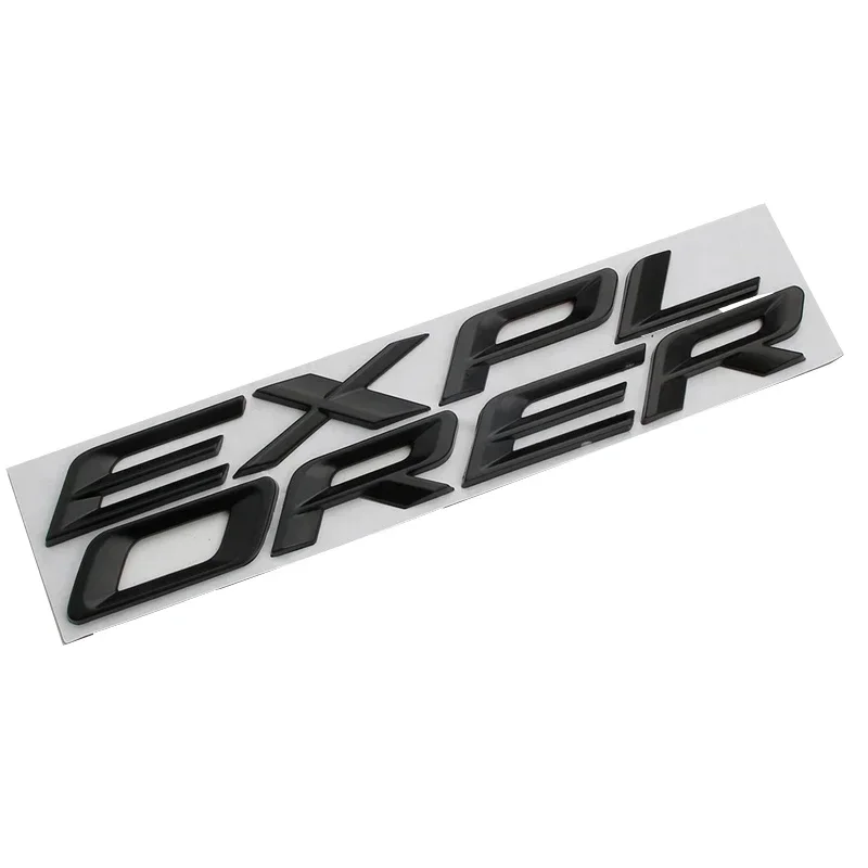 Car 3D Metal Front Head Hood Words Letters Logo Decals Emblem Badge Sticker For Ford Explorer 2020 2021 2022 2023 Accessories