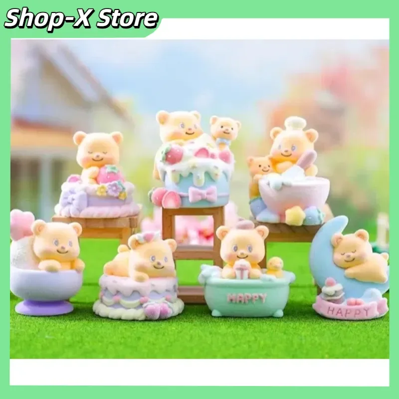 

2025 New Butter Bear Plush Blind Box - Kawaii Collectible Figures Birthday Gift For Girl Desktop Ornament Decorat
